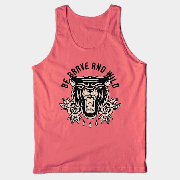 Traditional bear tattoo Tank Top by Inkshit13